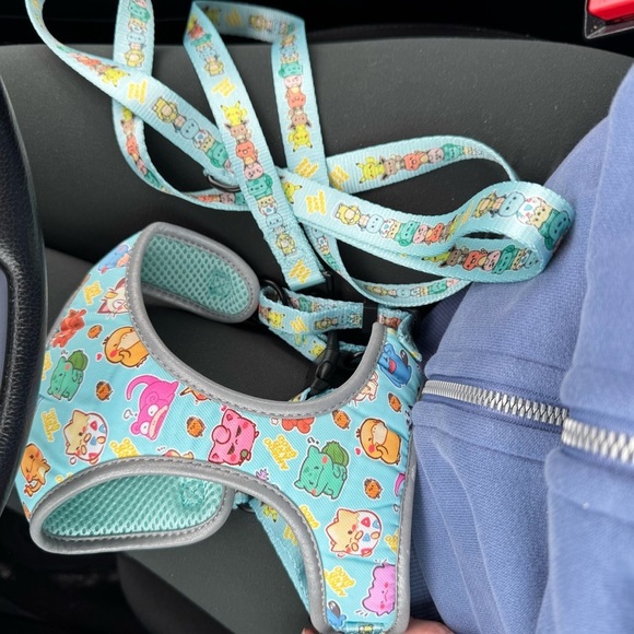 NWOT Cute Pokémon Animal Print Pet Harness and Leash Set - Picture 1 of 9